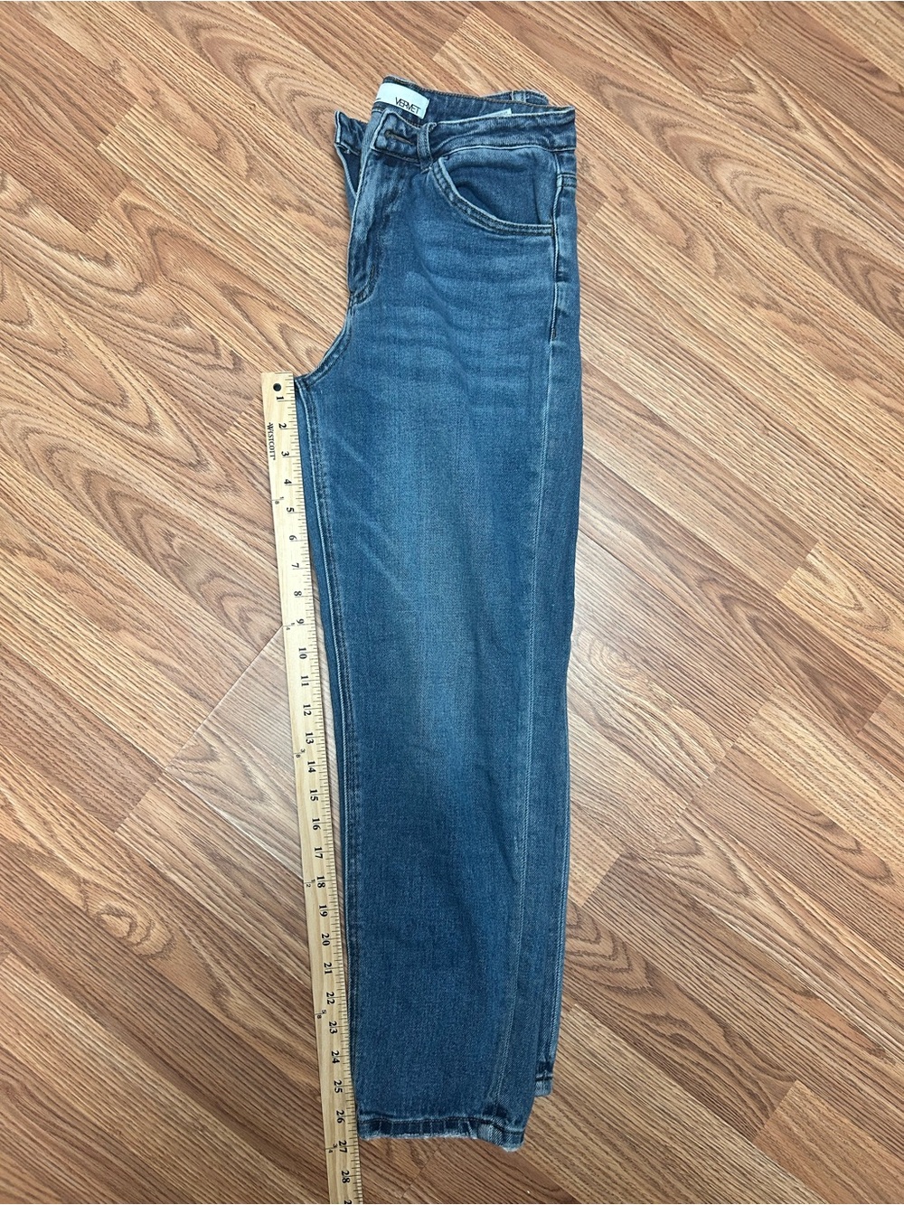 VERVET Women's High Rise Straight Leg Jeans Medium Wash Stretch Denim Size 28 - Picture 4 of 11